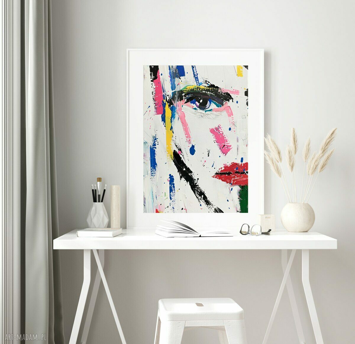 Plakat Twarz Abstrakcja Malarska 30x40 cm - Hogstudio