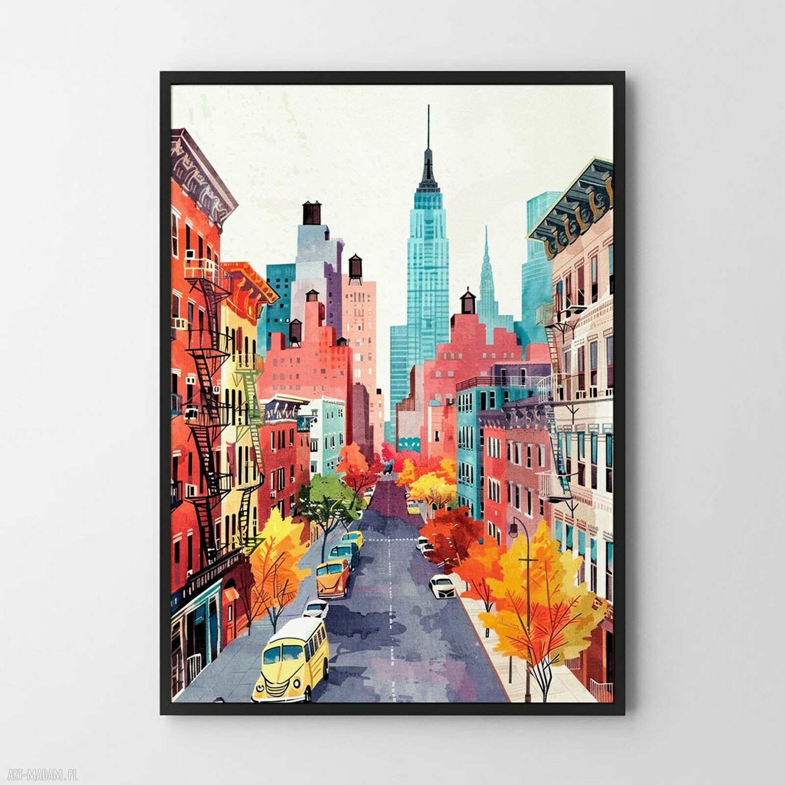 Plakat Ulice Nowego Jorku - format 30x40 cm