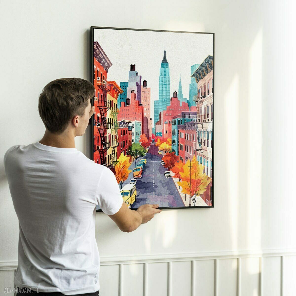 Plakat Ulice Nowego Jorku 50x70 cm B2 (kolorowy)