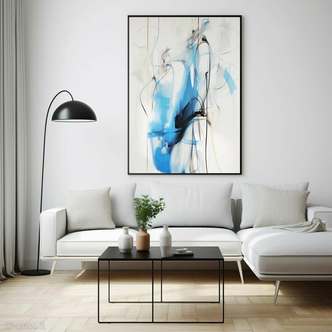 Abstrakcyjny plakat Ulotność 40x50 cm do salonu - Hogstudio