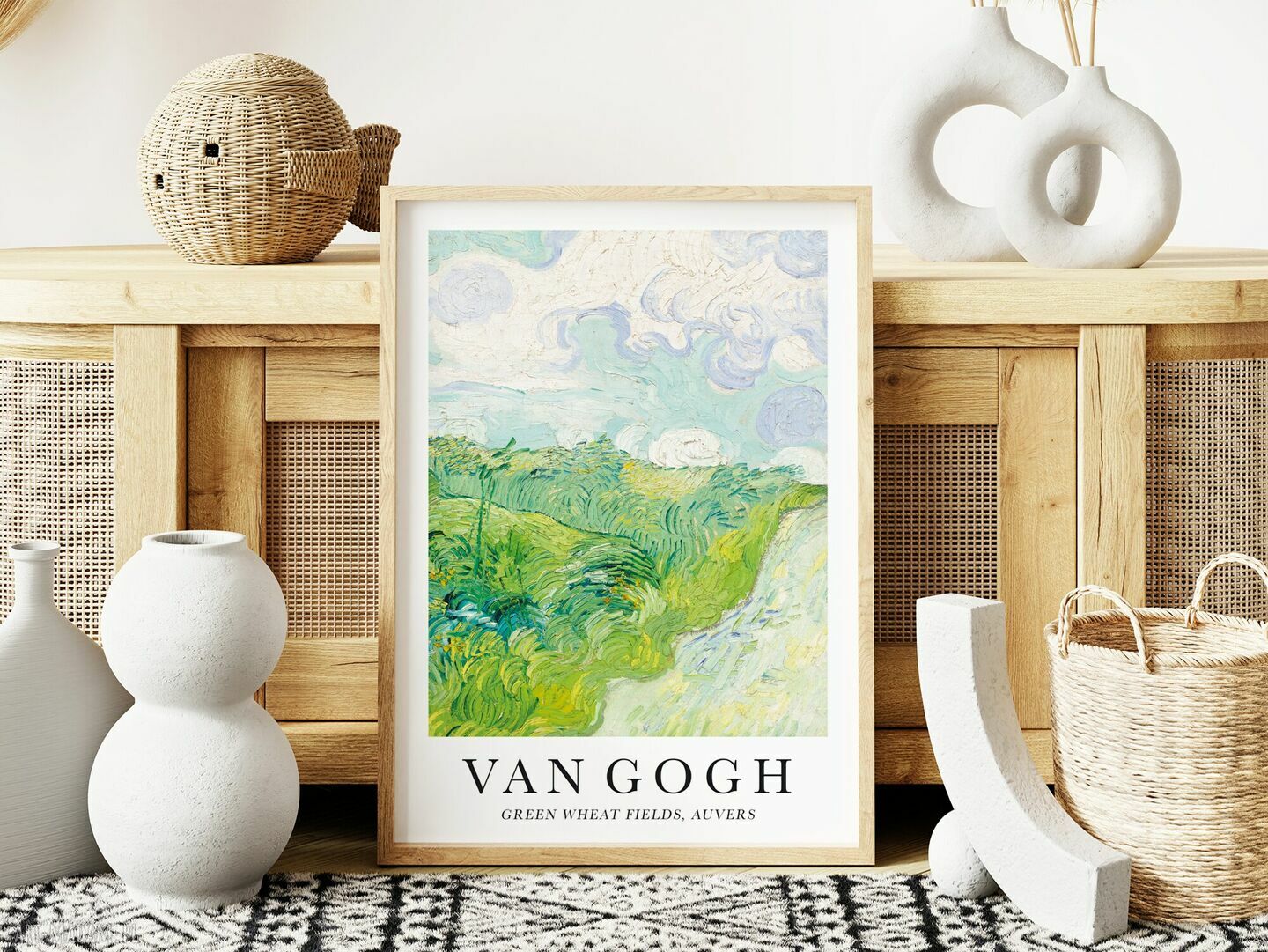 Plakat Van Gogh pastelowy krajobraz 50x70 cm