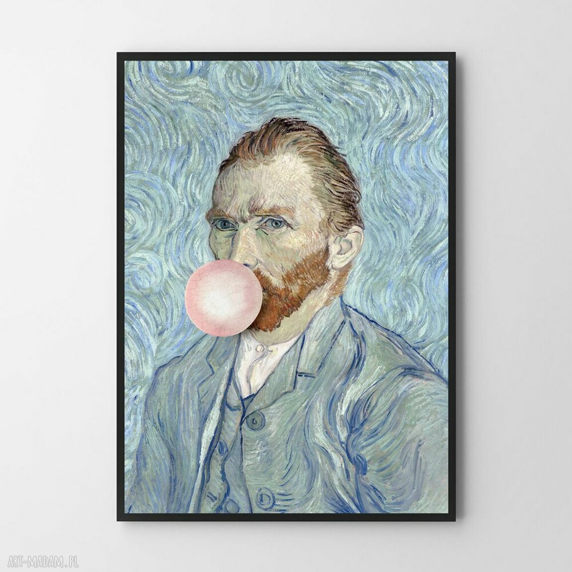 Plakat Vincent z balonem 30x40 cm - nowoczesna dekoracja ścienna Hogstudio