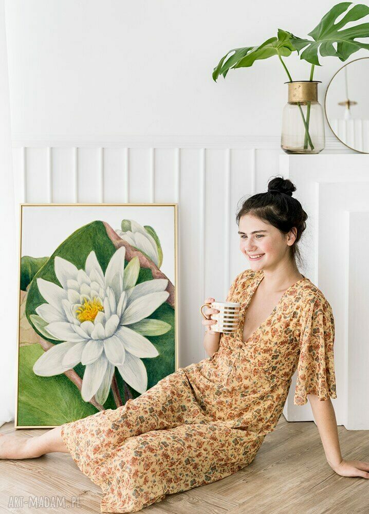 Plakat vintage Kwiaty i zieleń 30x40 cm