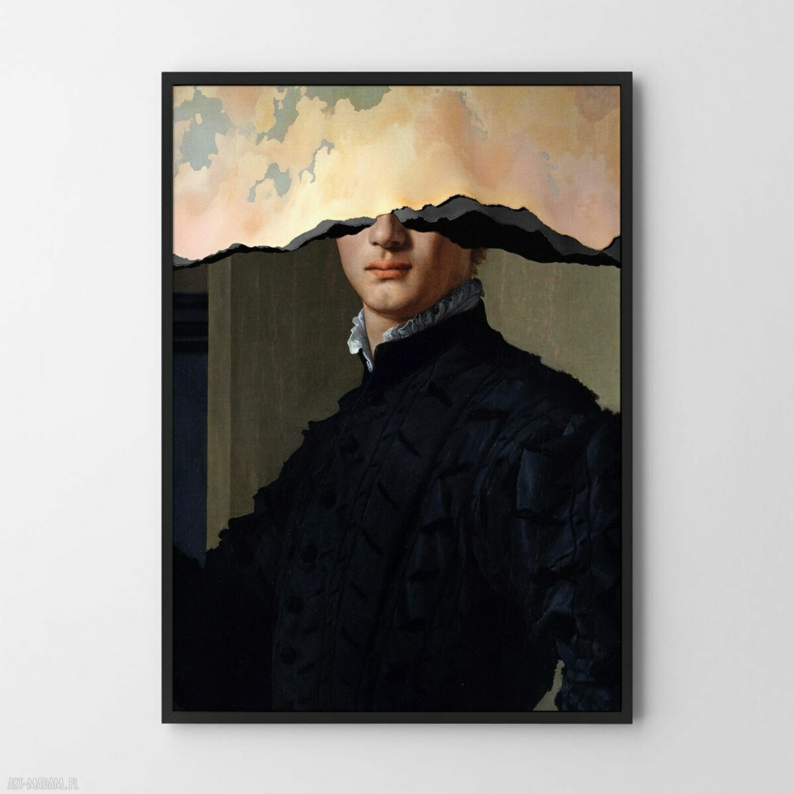 Plakat W chmurach w formacie A4 - nowoczesna dekoracja do domu