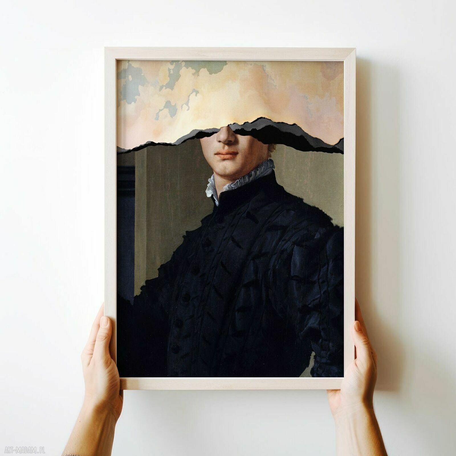 Plakat w chmurach 40x50 cm - elegancka sztuka na ścianę