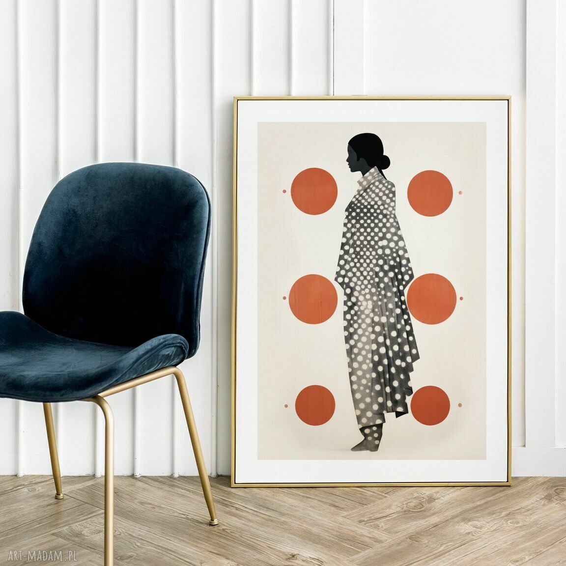 Plakat w kropce dziewczyny - format 30x40 cm