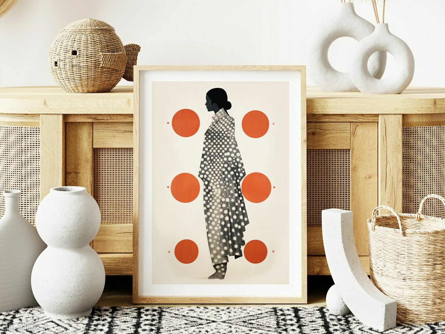 Plakat w kropce dziewczyny - format 30x40 cm
