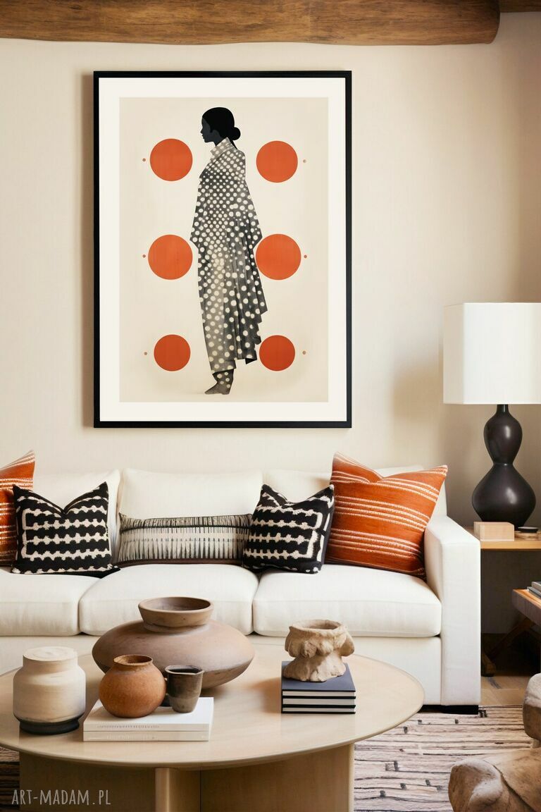 Plakat w kropce dziewczyna i kobieta 40x50 cm