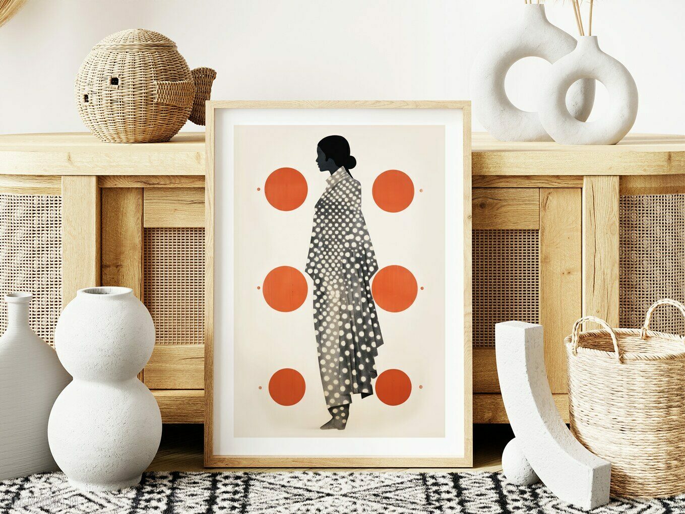 Plakat w kropce „Dziewczyna i kobieta” 50x70 cm do sypialni