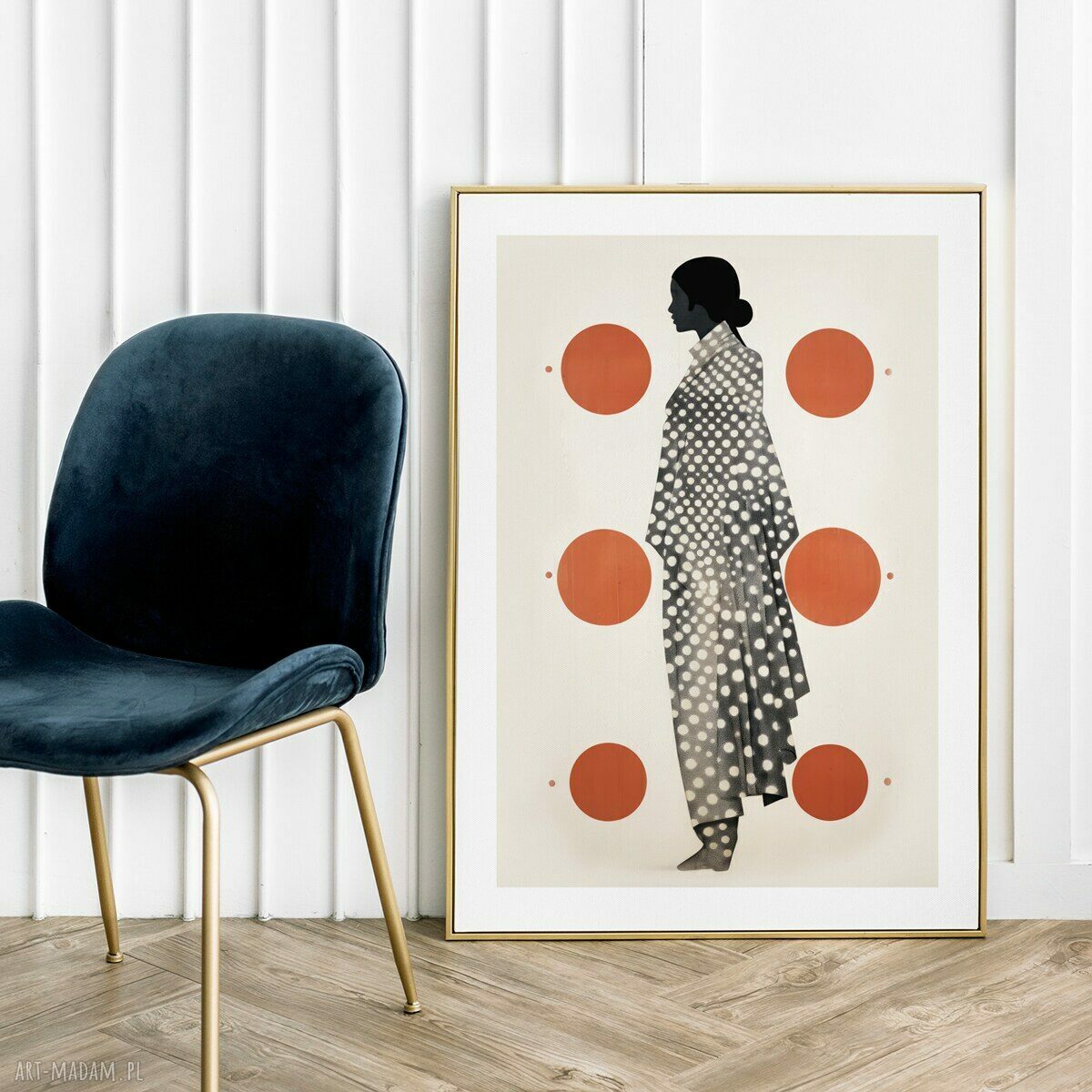 Plakat w kropce dziewczyna i kobieta 40x50 cm