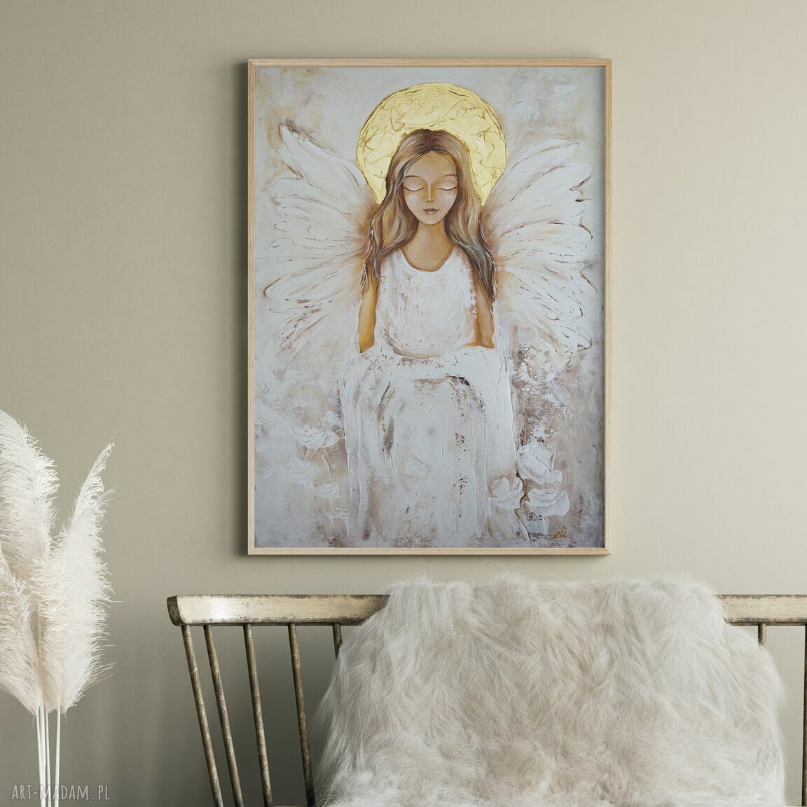 Plakat Anioł na prezent w ramie 50x70 cm - wybierz ramę
