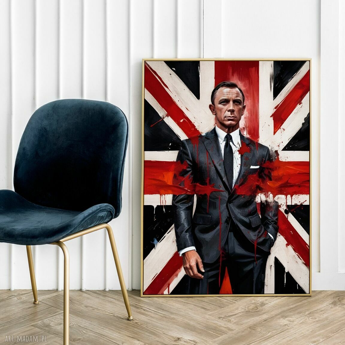 Plakat James Bond 007 - „W tajnej służbie Jej Królewskiej Mości” w formacie A4