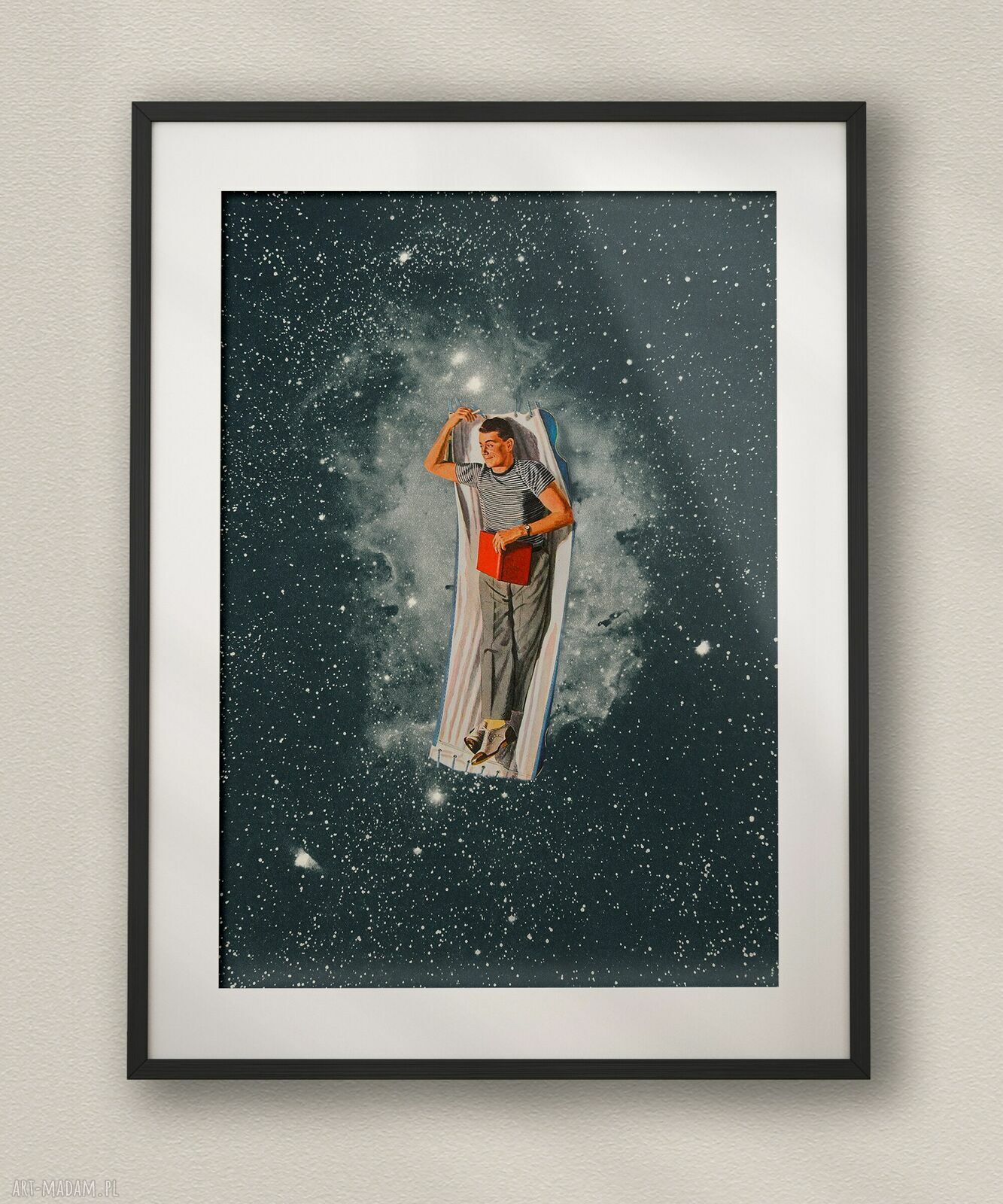 Plakat Wyluzuj - Kolaż Fine Art A3 Dapidoka