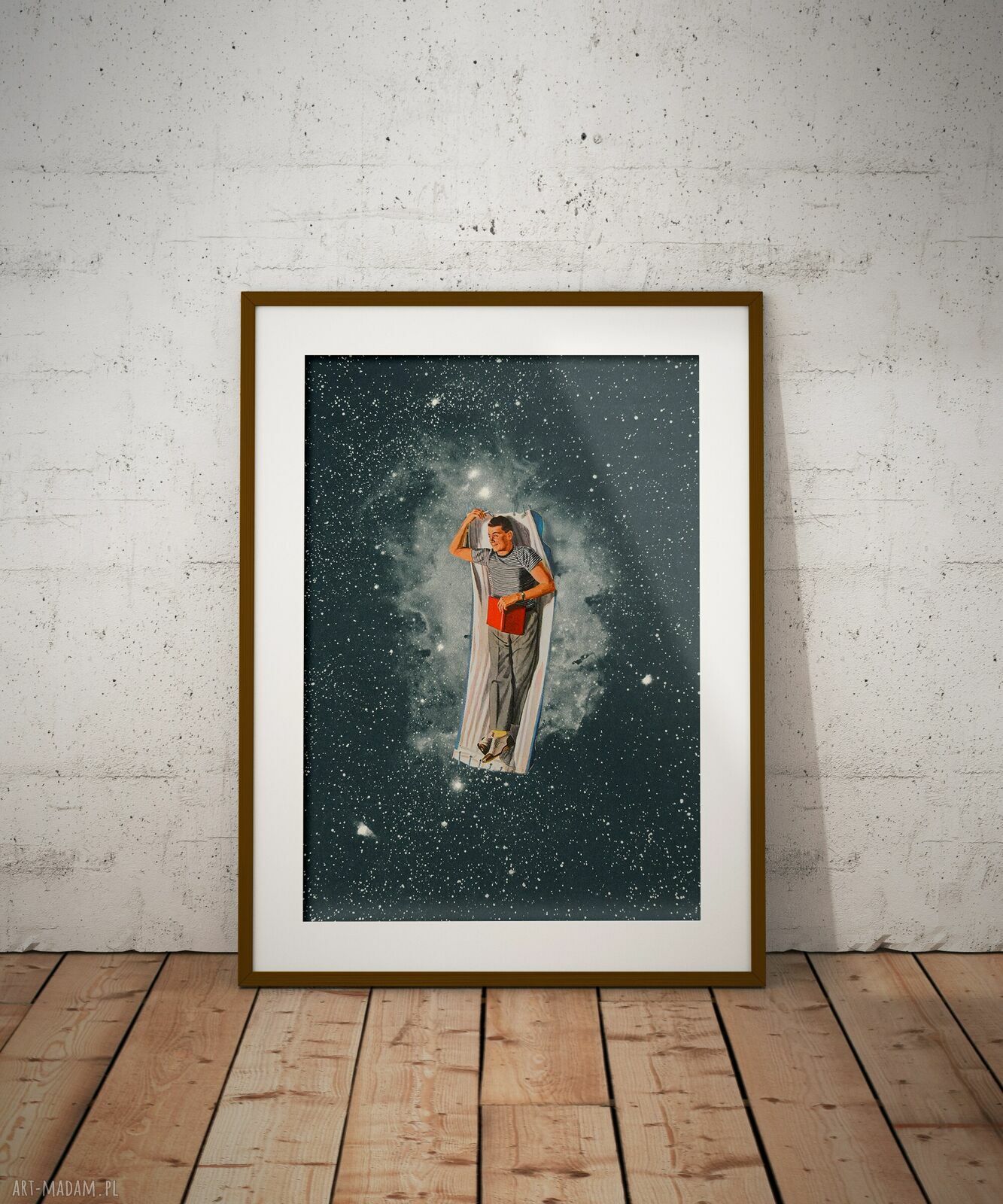 Plakat Wyluzuj - Kolaż Fine Art A3 Dapidoka