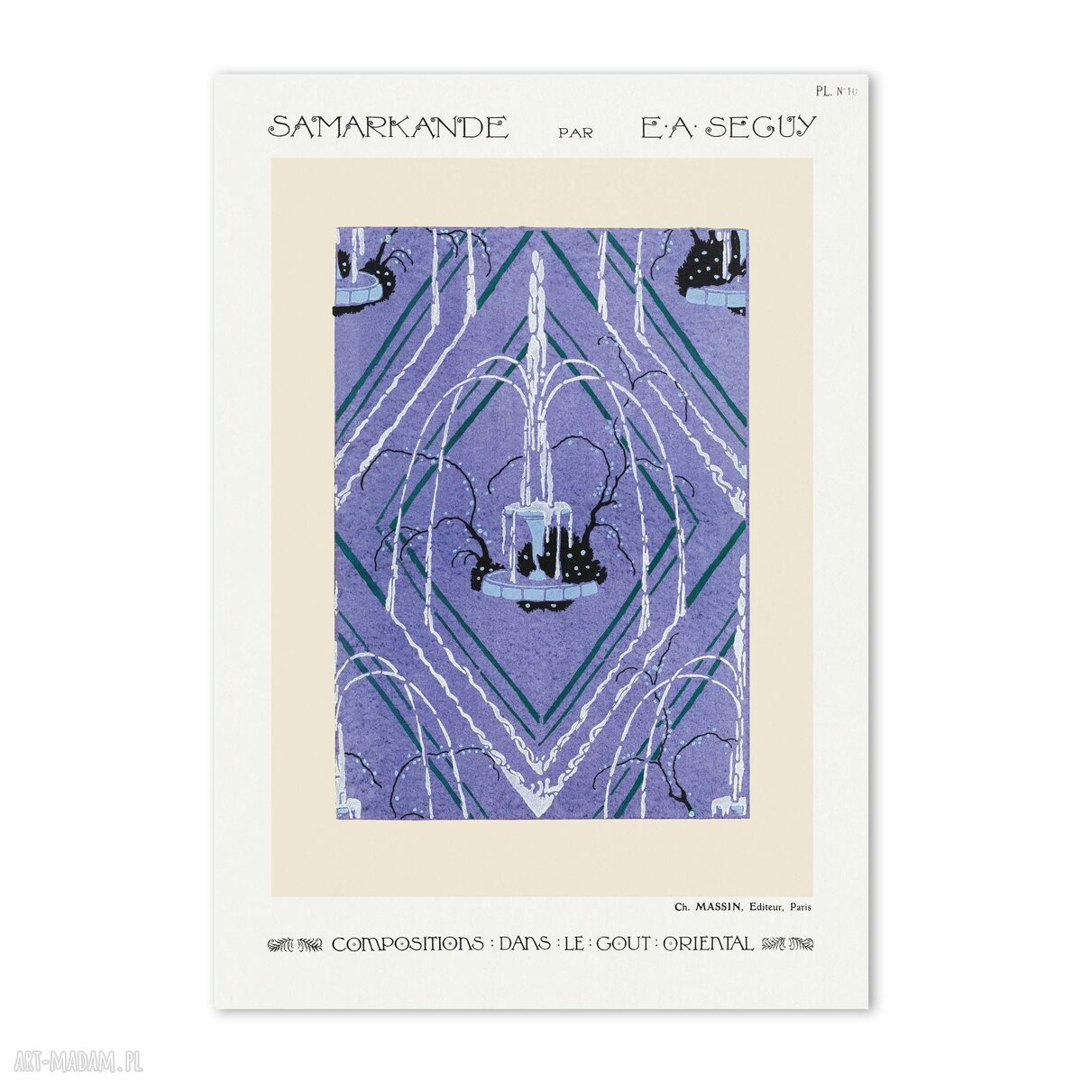 Plakat wystawowy - wzory retro 40x50 cm (8-2-0031)