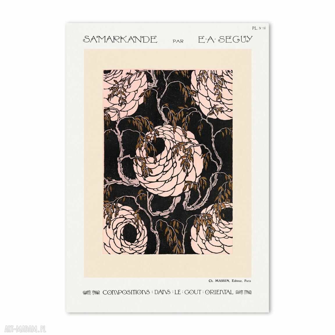 Plakat wystawowy - wzory retro 40x50 cm (8-2-0030)