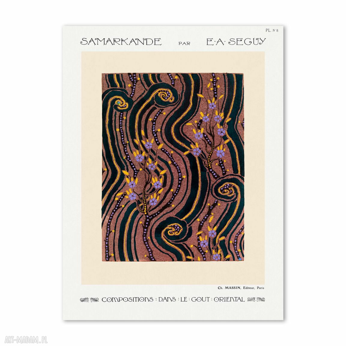 Plakat wystawowy - wzory retro 50x70 cm (8 -2-0026)