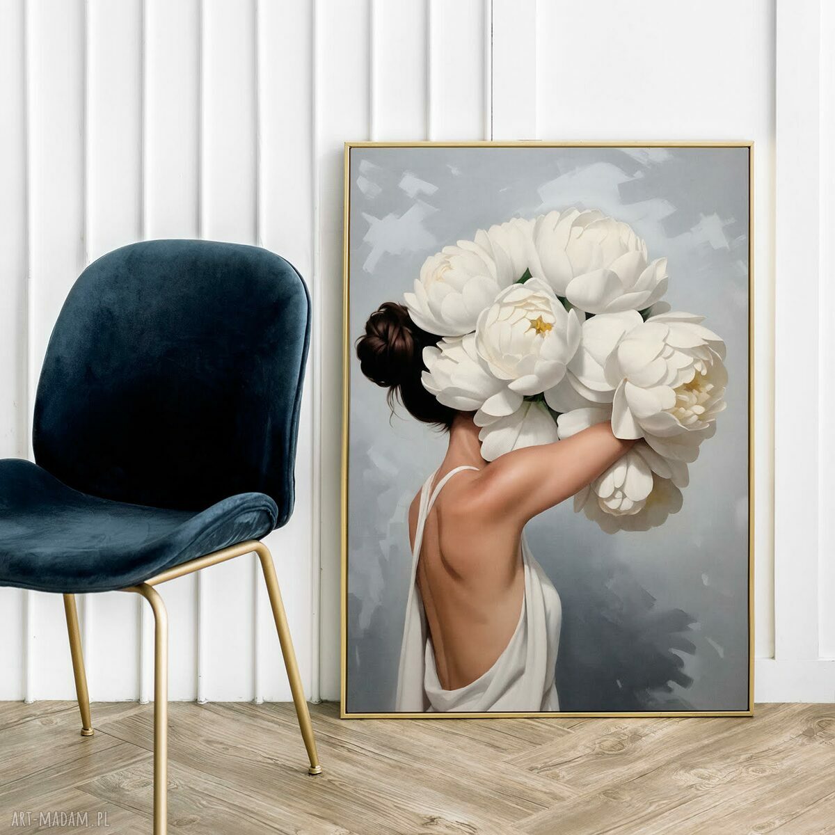 Plakat Zatopiona w kwiatach - format 70x100 cm