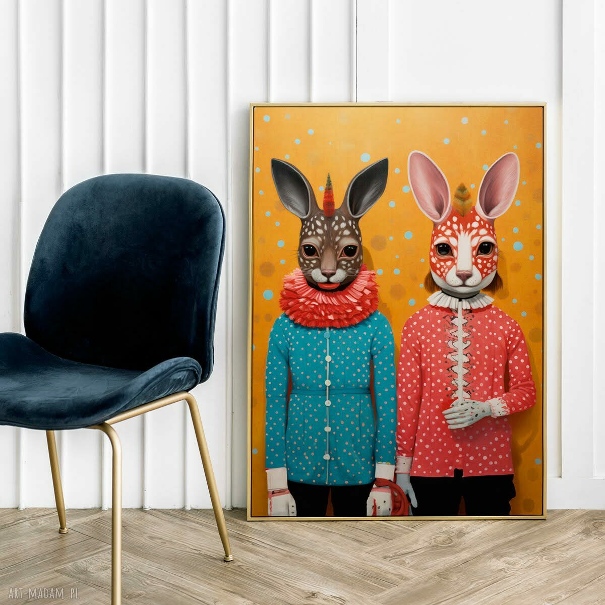 Plakat Zwierzęcy duet 61x91 cm - kolorowy na prezent