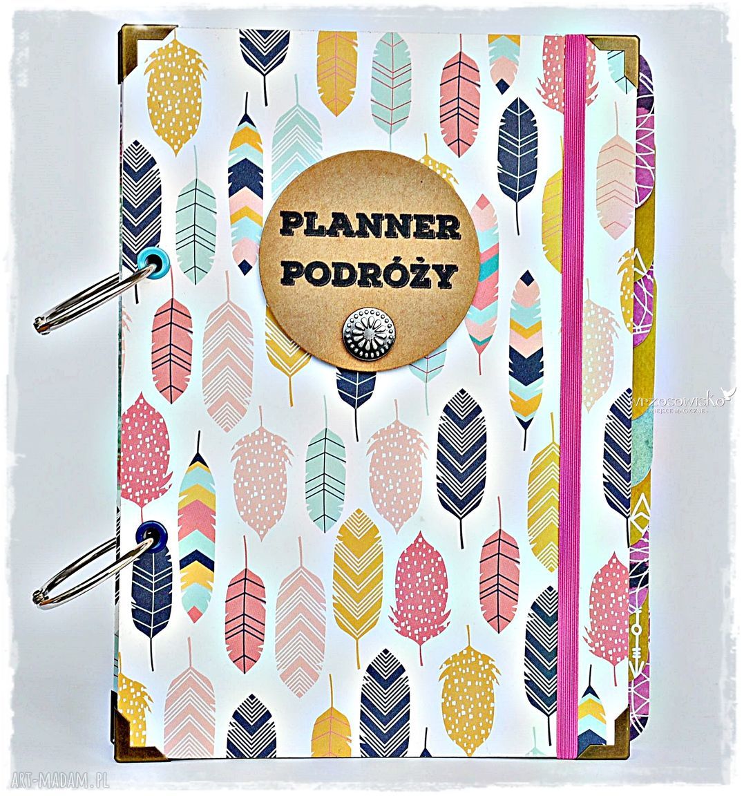 Planner personalizowany planer podróże album prezent