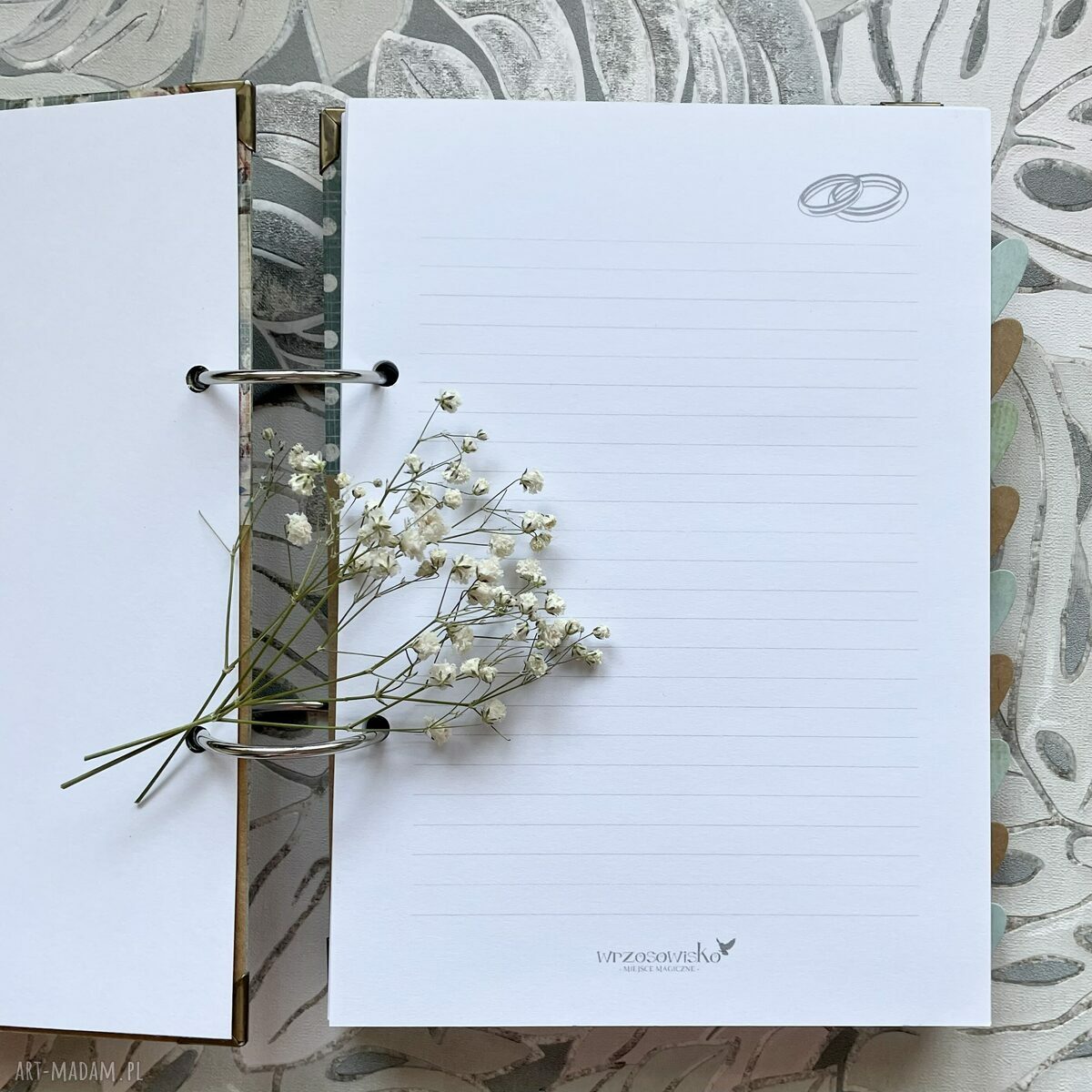 Planer Ślubny, notatnik Panny Młodej hand made