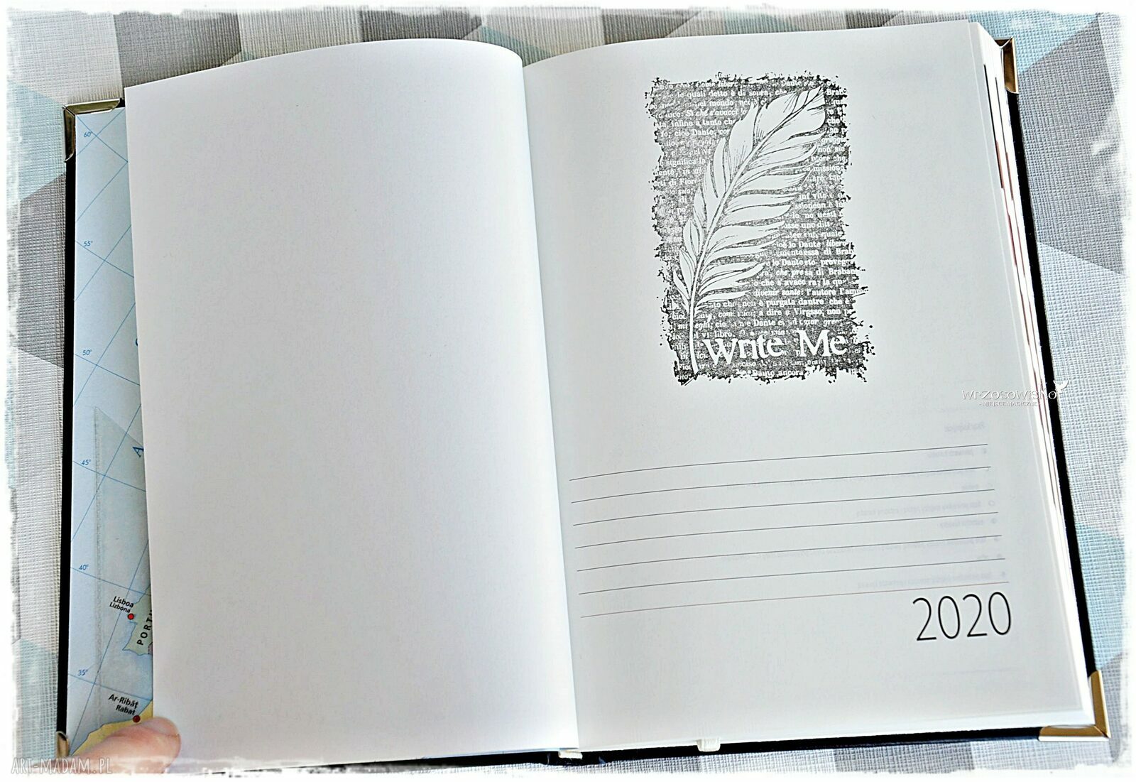 Kalendarz Podróżnika 2020, format A5 Handmade