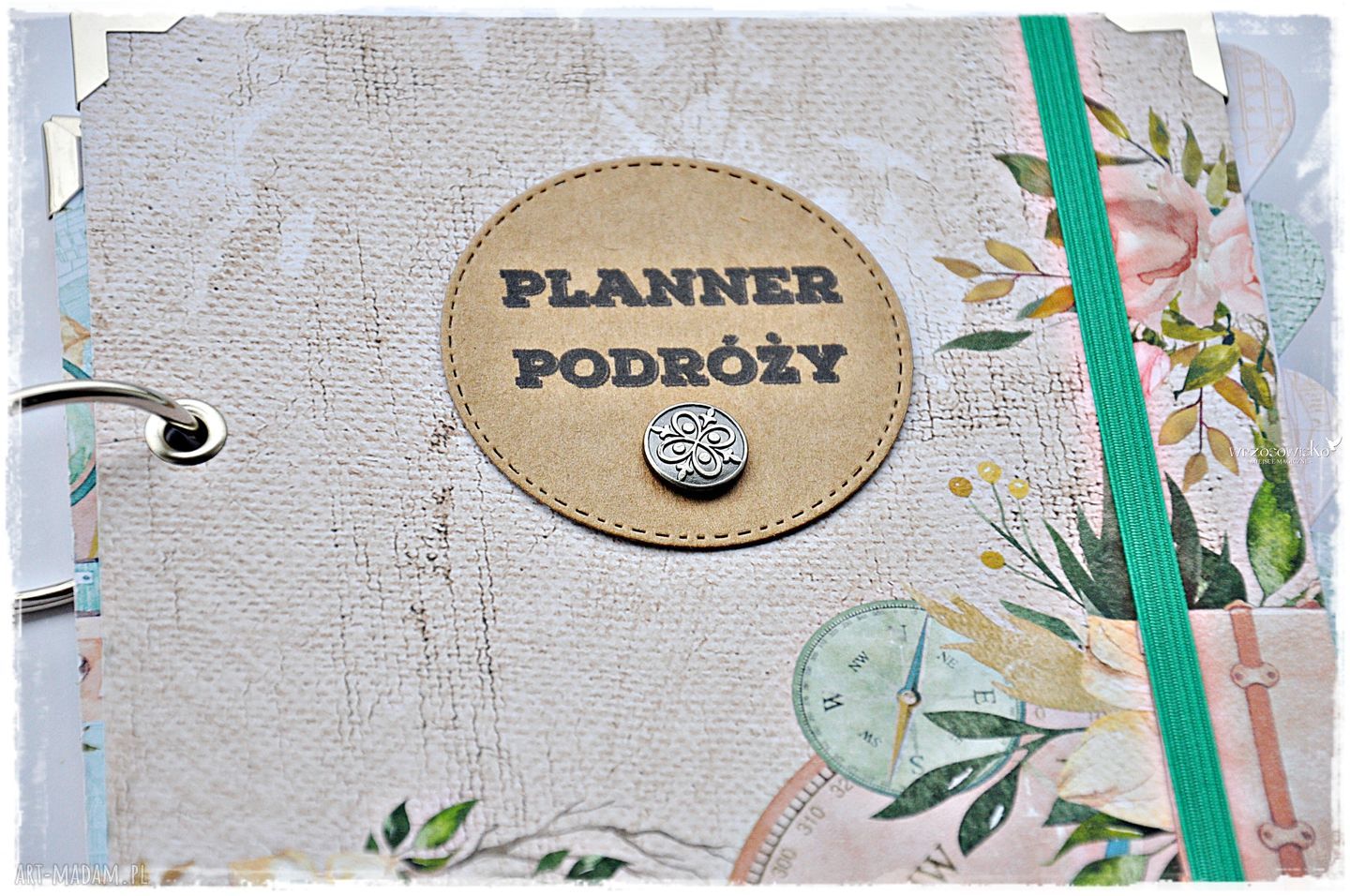 Planner Podróży, Pamiętnik Podróży z personalizacją Hand Made