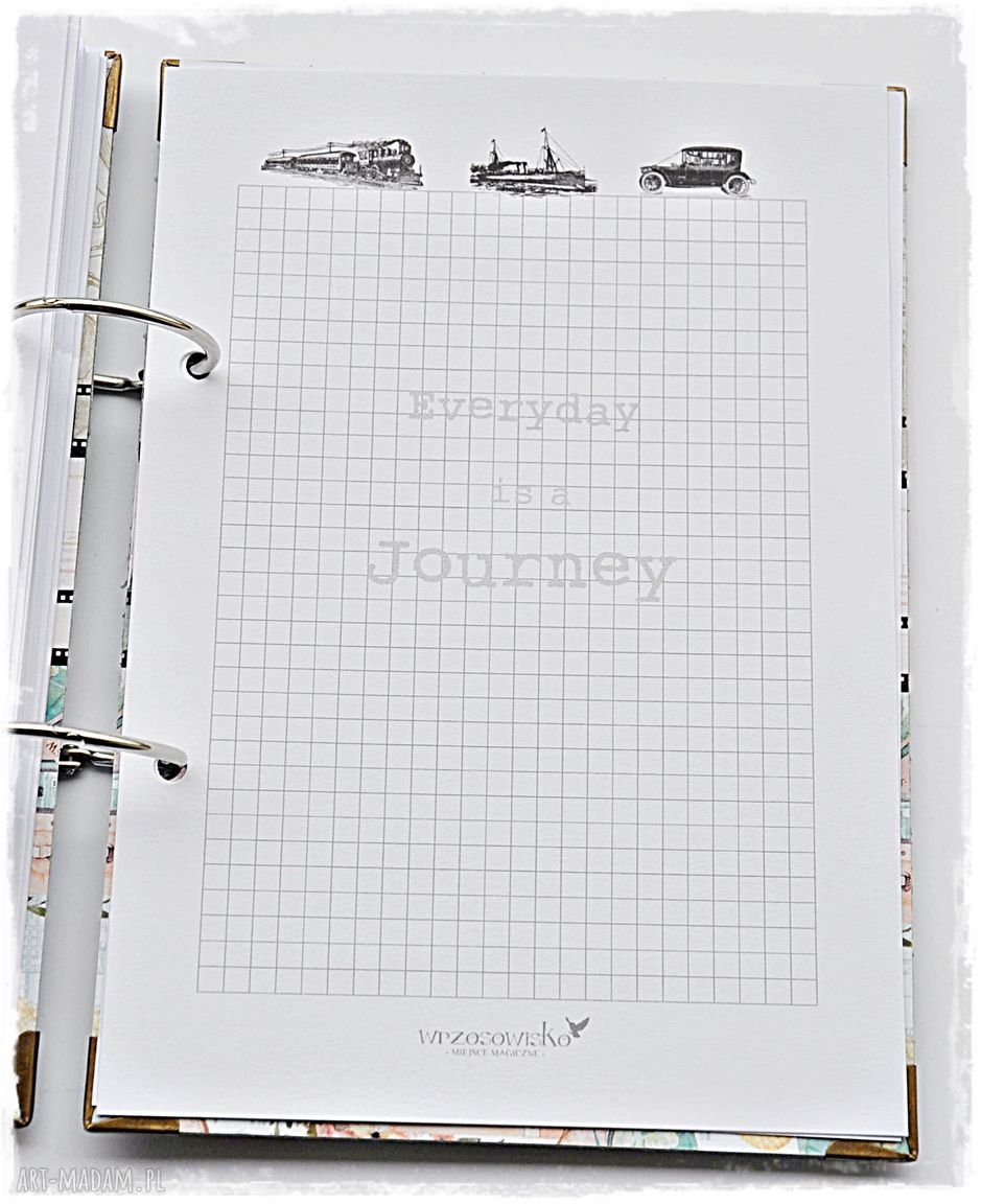 Planner Podróży, Pamiętnik Podróży z personalizacją Hand Made