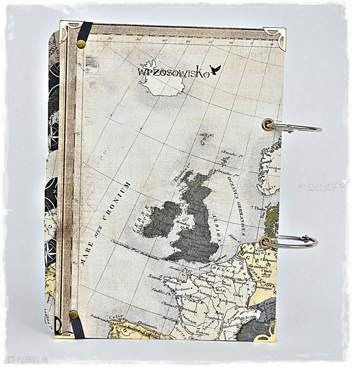 Planner Podróży Vintage ręczne wykonanie