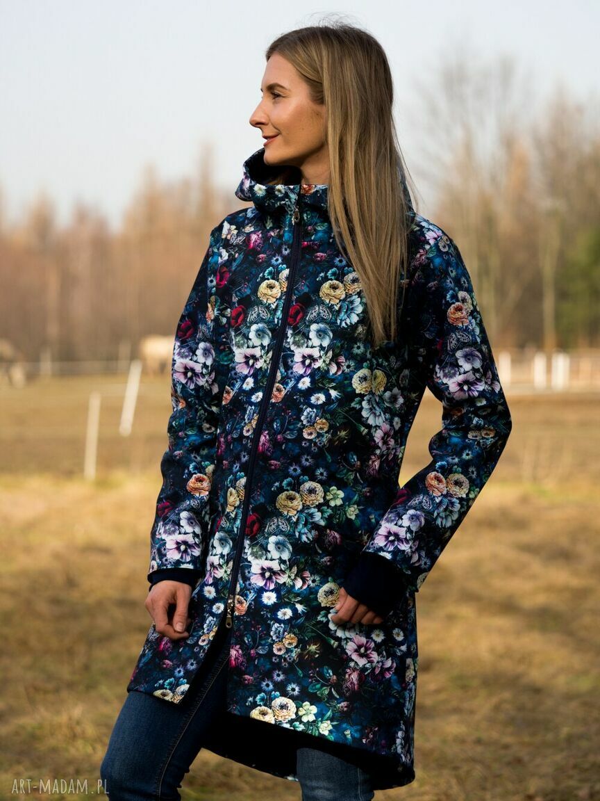Kurtka parka płaszcz wiosnę jesień przeciwdeszczowa softshell