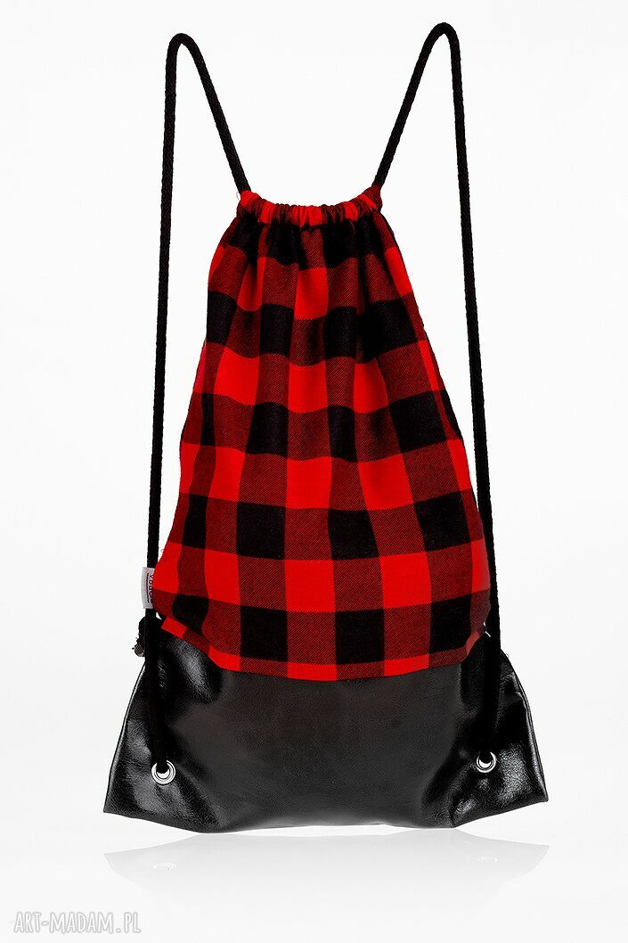 Plecak flanelowy unisex grunge na ramię Borba