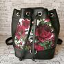 plecaki handmade produkt polski plecak miejski bucket bag bordowe