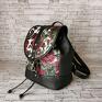 plecak plecaki damski czerwone miejski bucket bag bordowe