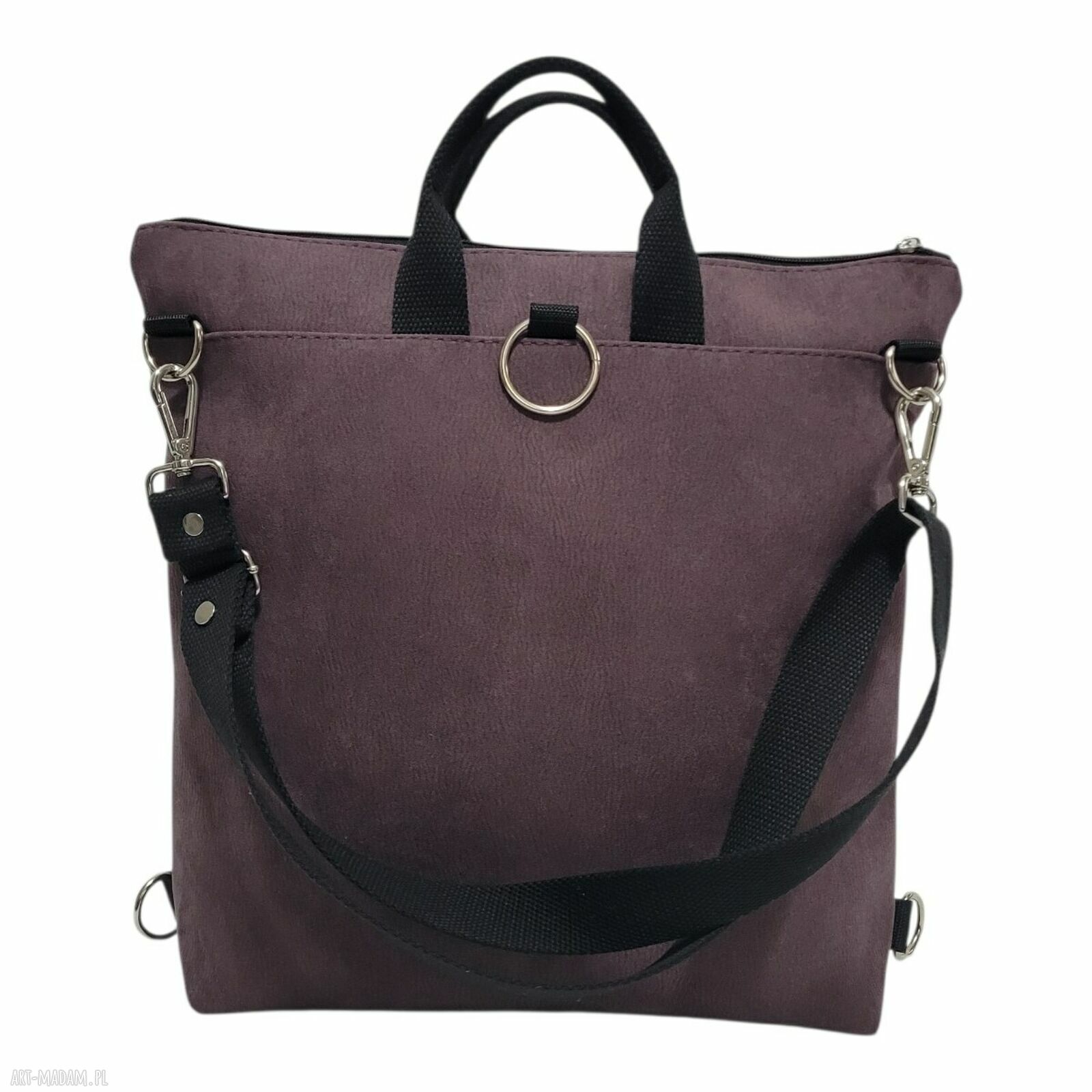 Plecak - torba 4w1 wodoodporny wrzosowy unisex - A4 i na laptopa