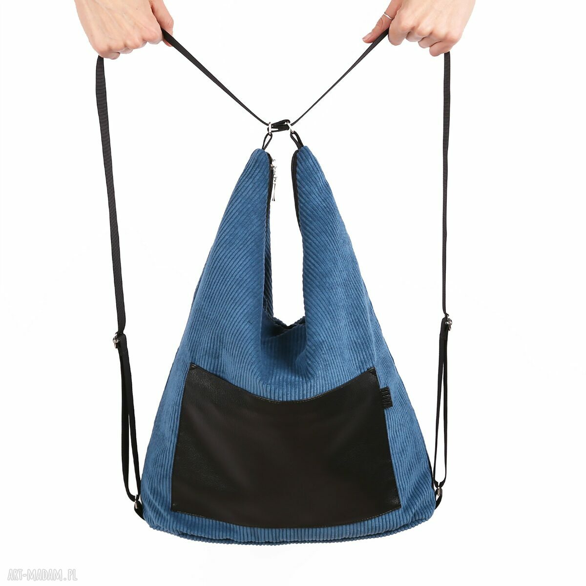 Torebka/Plecak Metro Blueberry 2w1 ze sztruksu