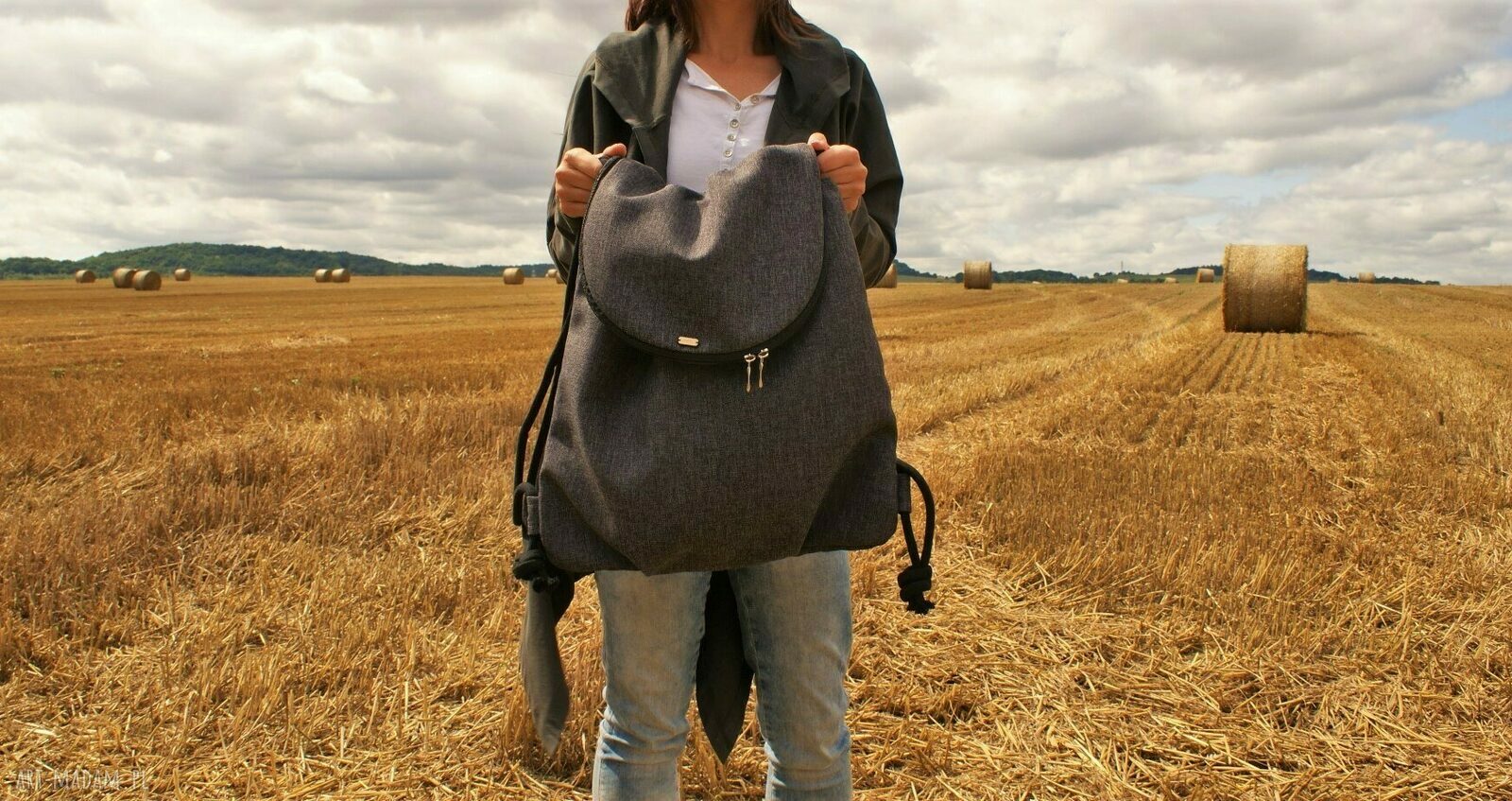 Plecak troczek grafit HandMade