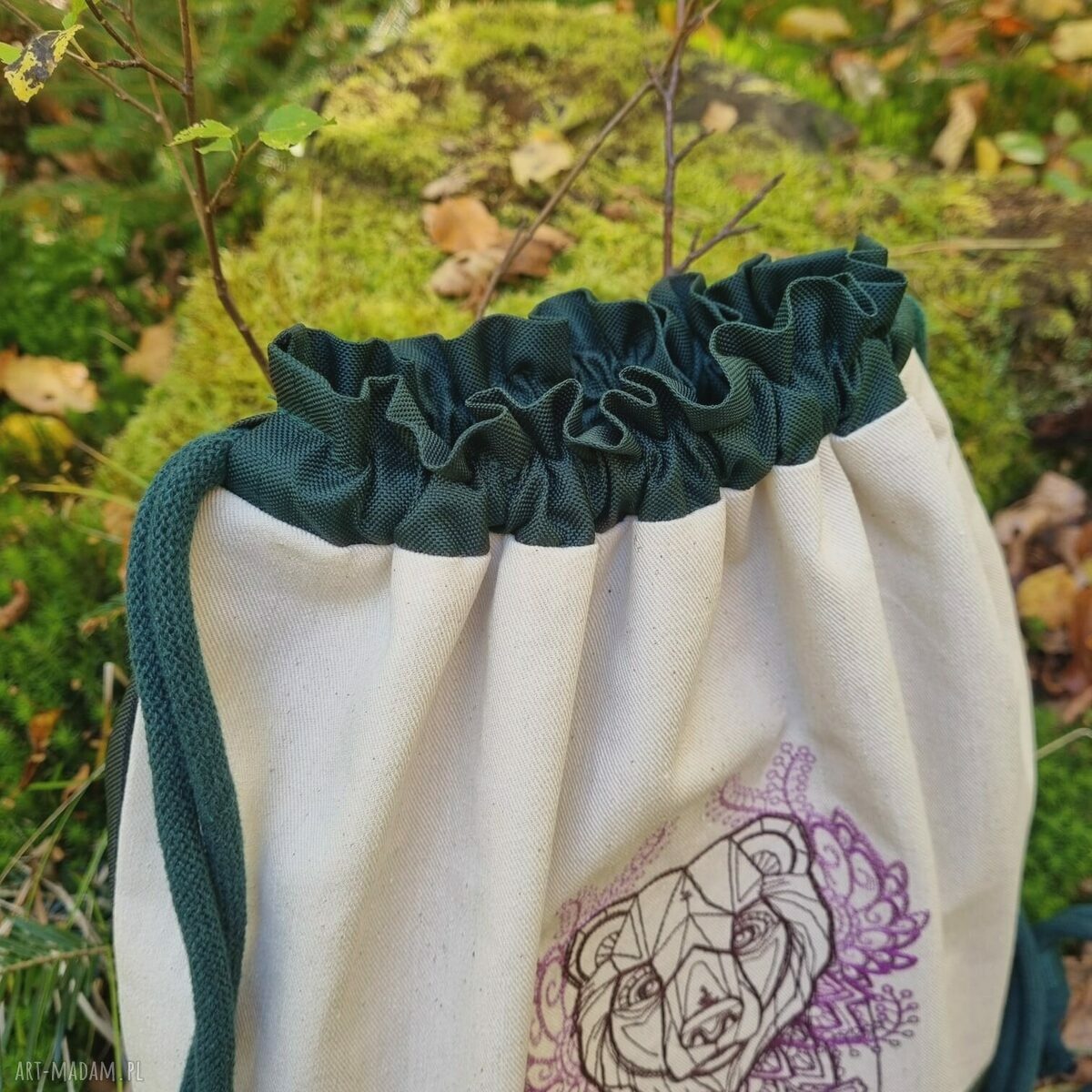 Plecak worek niedźwiedz Handmade
