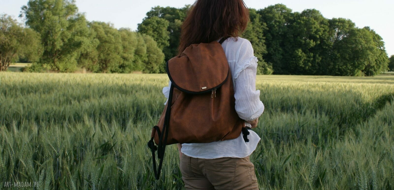 Plecak koniak hand made