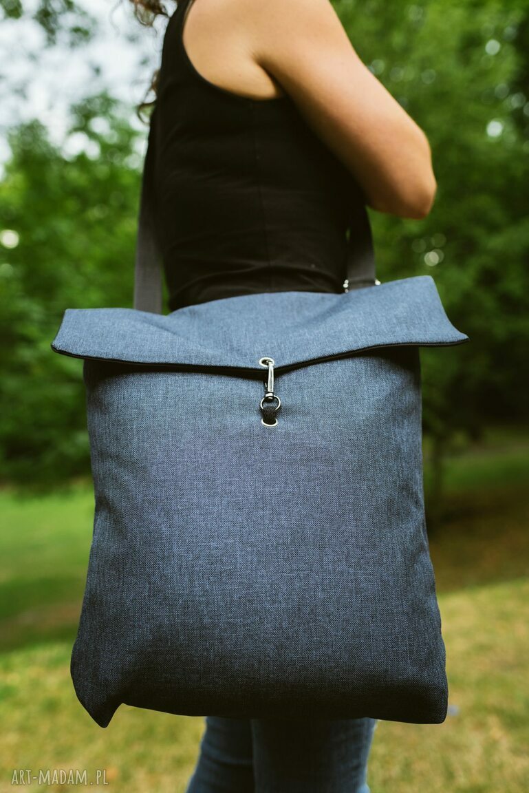 plecako torba niebieska HandMade