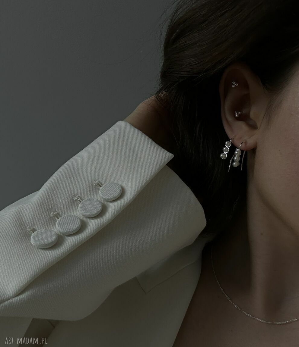 naszyjniki: Srebrny naszyjnik Singapore handmade