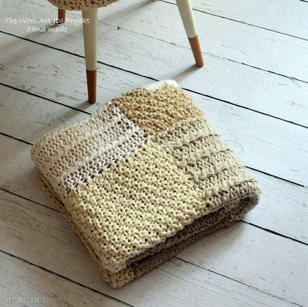 dom: pled kocyk Ręcznie wykonane