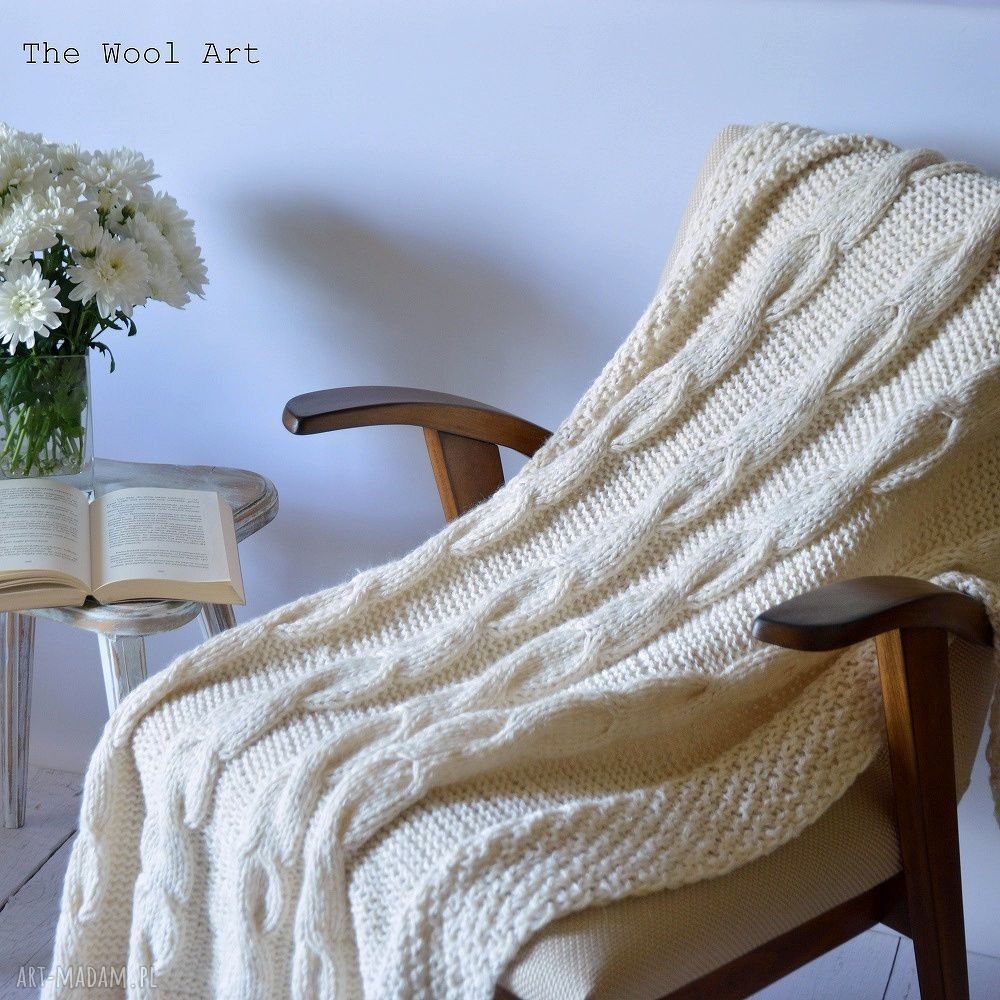 koce i narzuty: pled ZAMÓWIENIE P. Renata Hand Made