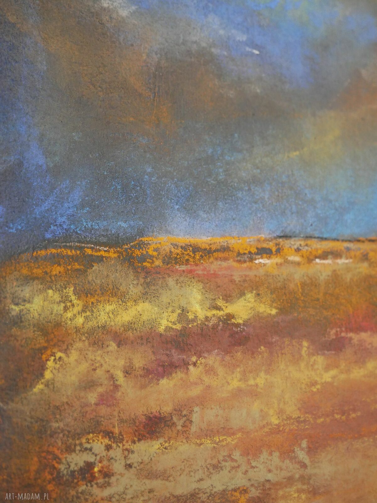 Po burzy - obraz akryl i pastele suche 30x40 cm