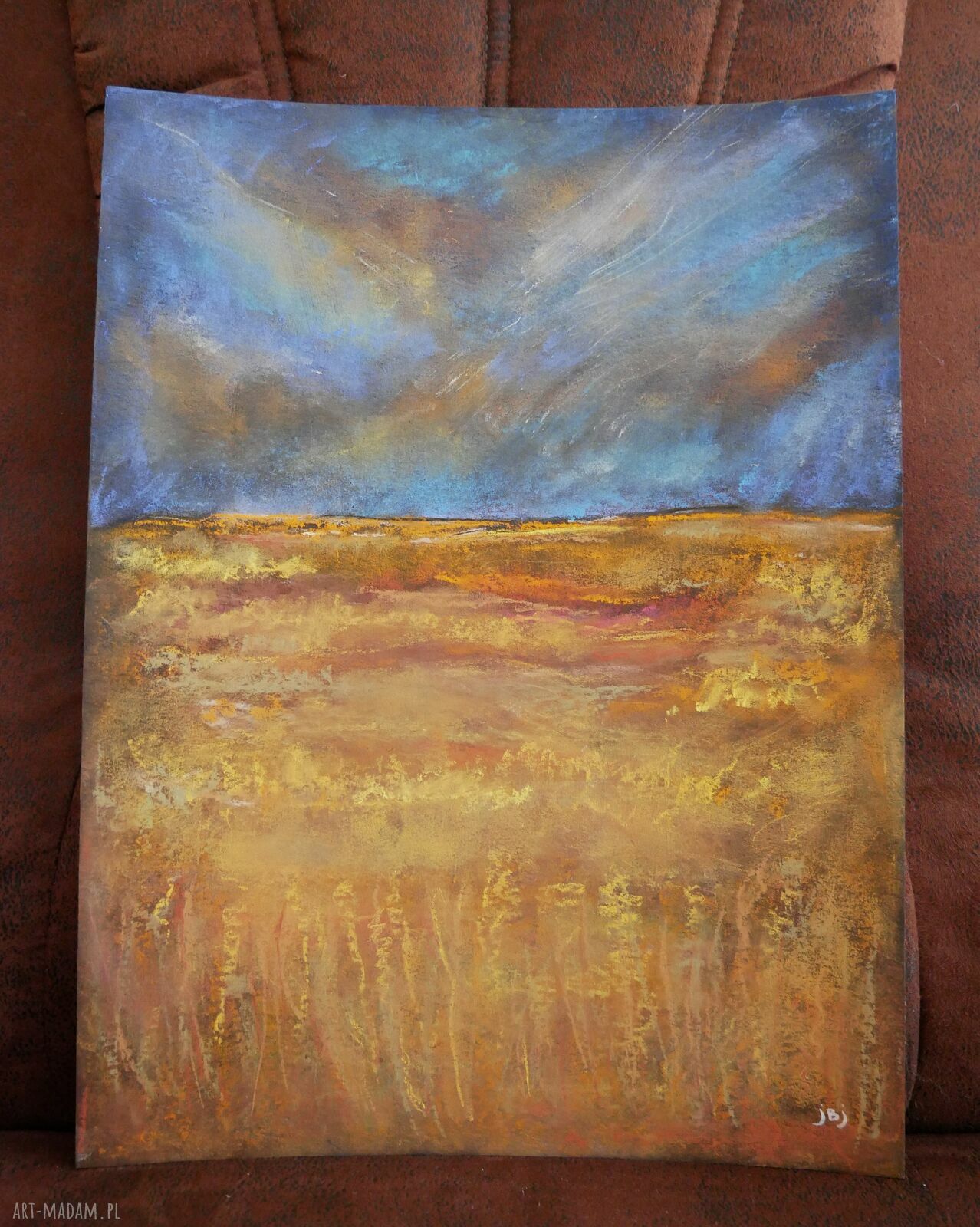 Po burzy - obraz akryl i pastele suche 30x40 cm