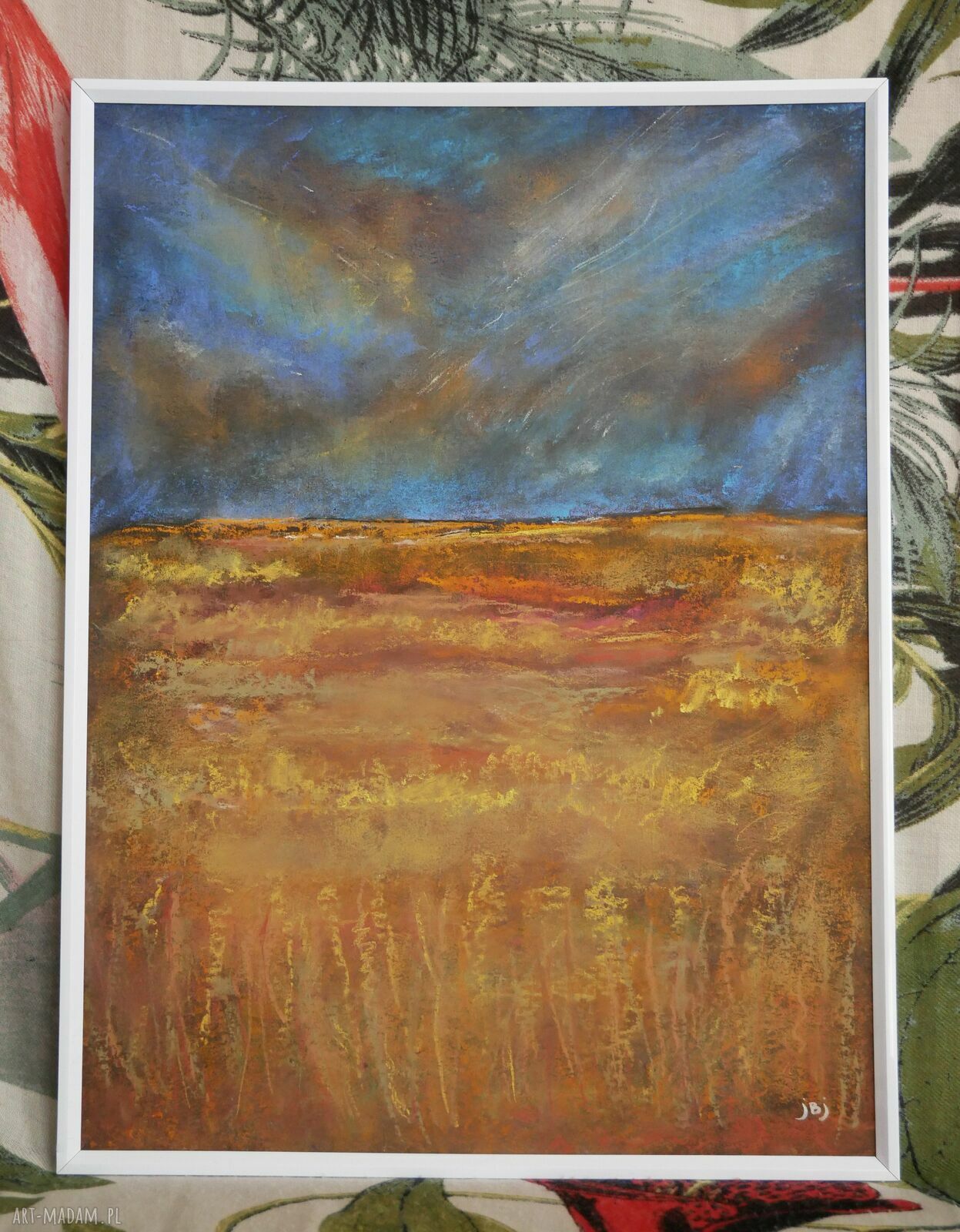 Po burzy - obraz akryl i pastele suche 30x40 cm