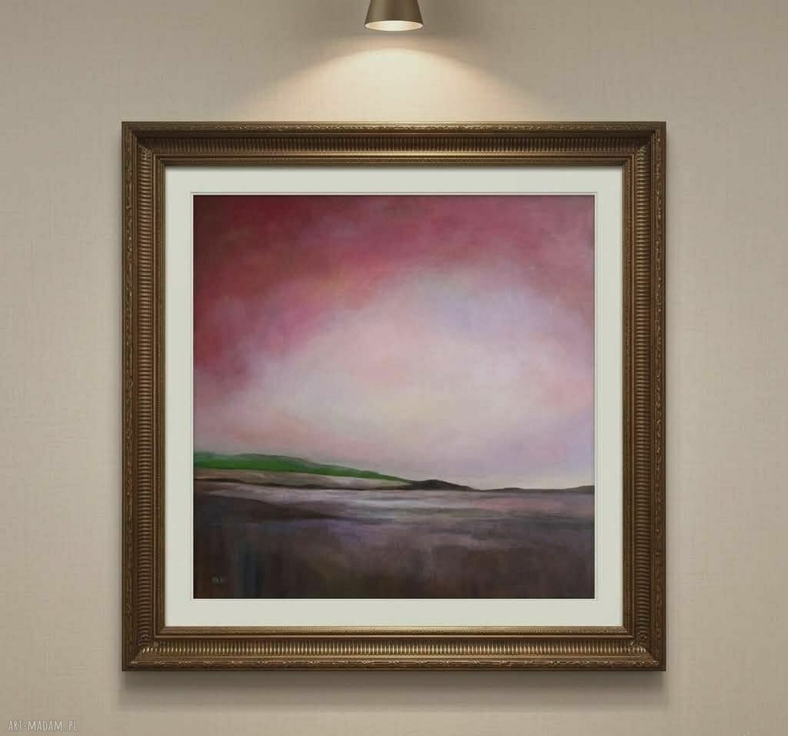 Początek wiosny - obraz akrylowy 60x60 cm pejzaż
