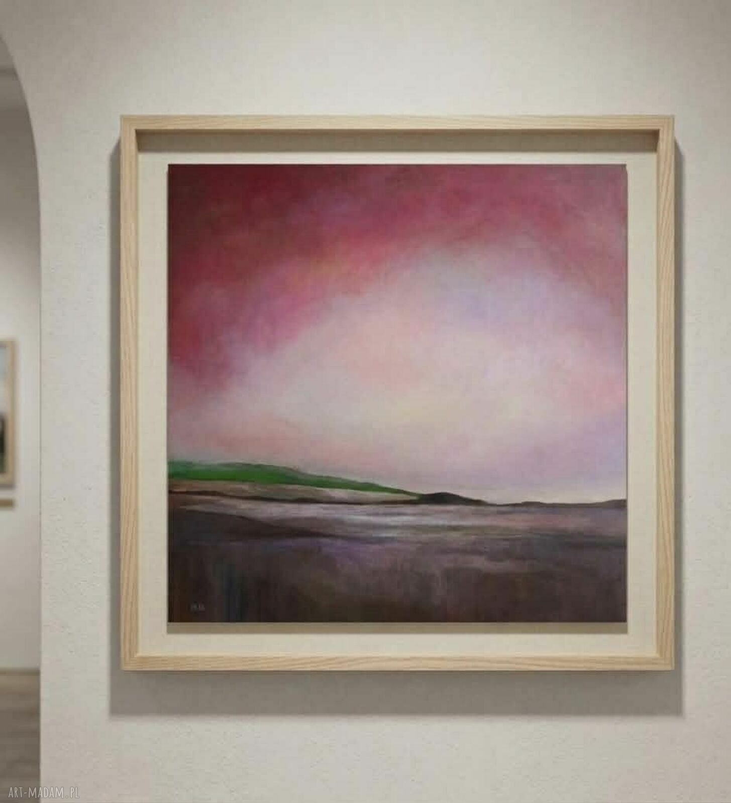 Początek wiosny - obraz akrylowy 60x60 cm pejzaż