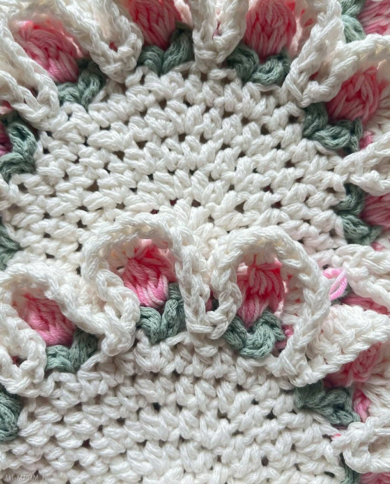 Szydełkowe podkładki pod kubek - zestaw 6 sztuk (16 cm)