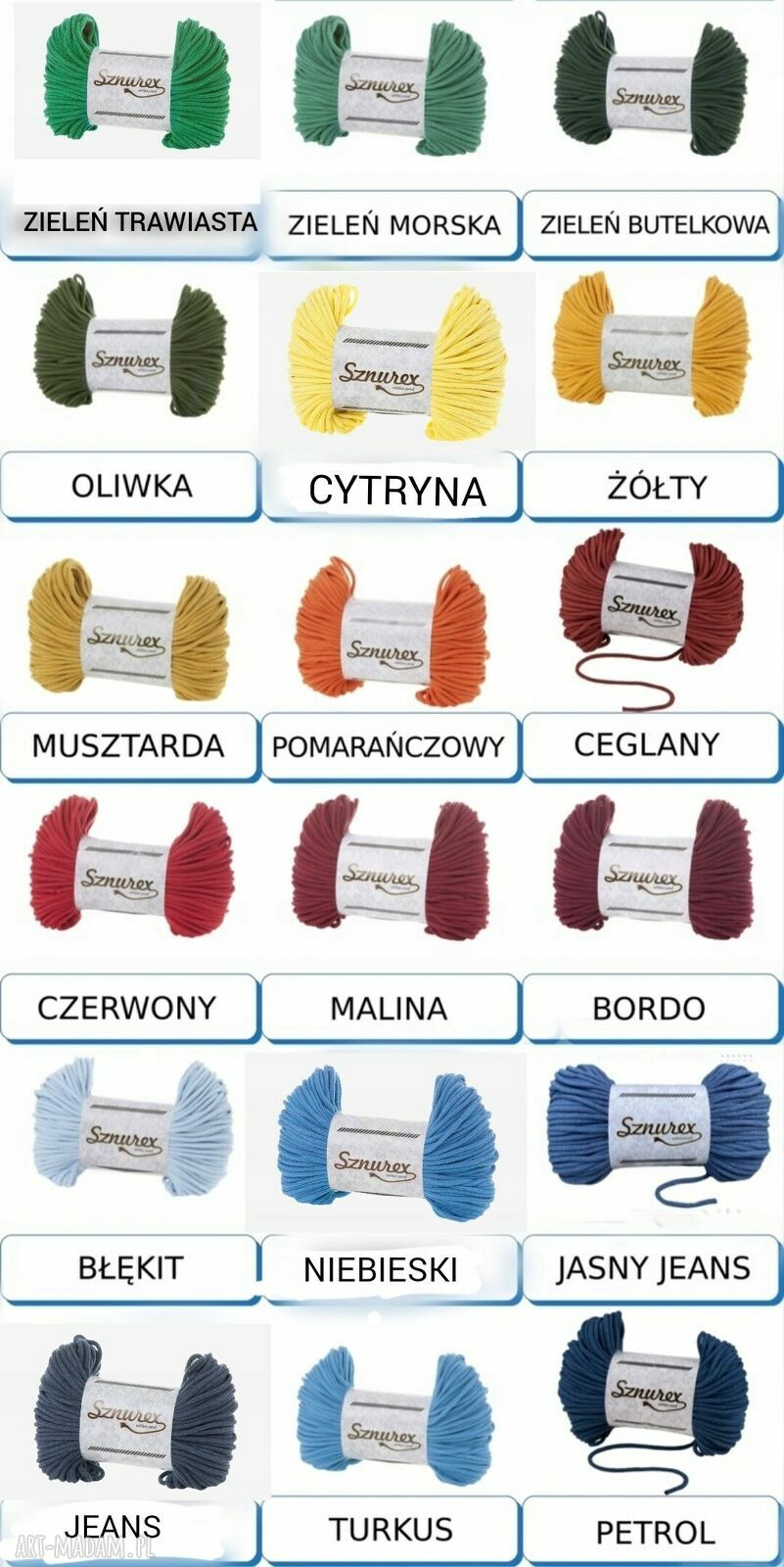 Podkładki pod kubki ze sznurka w koszyczku - komplet 7 elementów