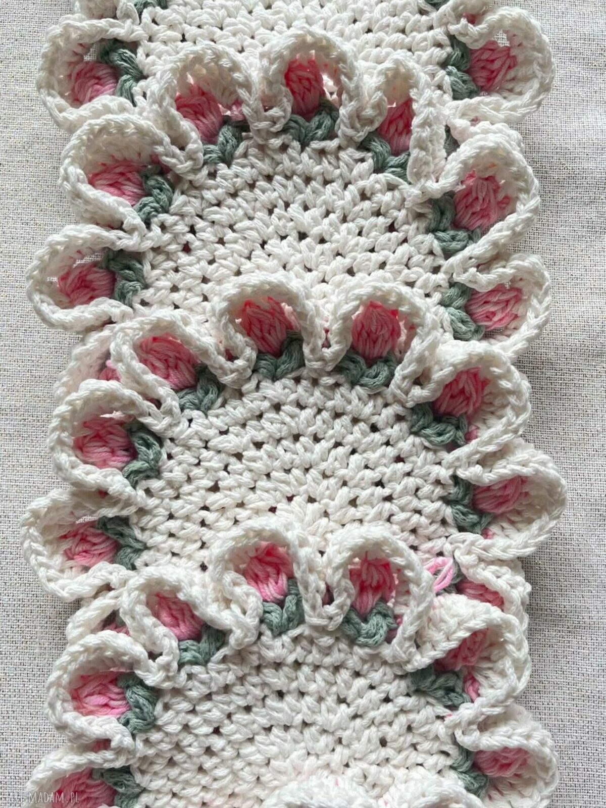 Szydełkowe podkładki pod kubek - zestaw 6 sztuk (16 cm)